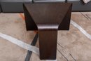 Triangular Shaped Wooden End Table