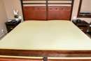Dinec Wood And Leather King Size Bed Frame, Mattresses And More