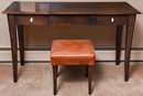Two Drawer Vanity With Dinec Leather Bench