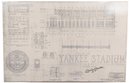 Signed Reproduction Floor Plan Of Yankee Stadium