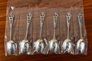 Set Of Six Brodrene Lohn 830S NM Silver Demitasse Spoons, Waterford Vase And Orrefors Votive Holder