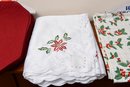 Collection Of Holiday William Sonoma Placemats, Table Runner, Napkins And Tablecloth