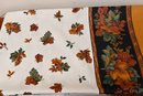 Pretty Fall Rectangular Tablecloth And Set Of 12 Napkins