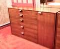 George Nelson For Herman Miller Mid-Century Modern Five Drawer Dresser With Cabinet