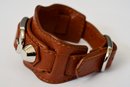 Balenciaga Arena Leather Cuff Bracelet