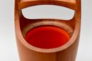 Dansk Design Denmark Wood Ice Bucket With Thongs