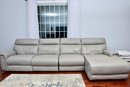 Chateau D'Ax Italian Leather Reclining Sectional Sofa