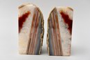 Pair Of Natural Agate Bookends From Brazil