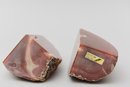 Pair Of Natural Brazilian Agate Bookends