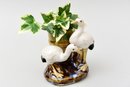 Collection Of Four Majolica Planters, Vase And More