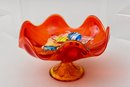 Italian Trinket Box, Murano Candy Pieces In Pedestal Bowl, Royal Crown Derby Red Aves Dish And More