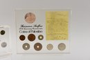 Weixmann Balfour Coins Of Palestine, 1967 Israel 20th Anniversary Herzl Coin, Coins Of Freedom #179 With COA