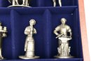 The People Of Colonial America Solid Fine Pewter Figurines By The Franklin Mint With COAs