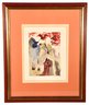 Framed Salvador Dali Woodblock Print Titled 'The Divine Comedy' (Purgatory Canto 28)