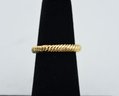 Pair Of 14K Yellow Gold Coiled Rings (Size 5 3/4)