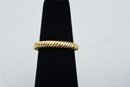 Pair Of 14K Yellow Gold Coiled Rings (Size 5 3/4)