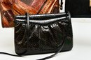 Collection Of Five Snakeskin Handbags - Carla Mancini, David Mehler For Dame And More