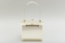 Vintage Lucite Evening Bag, Y & S Mesh Evening Bag And Vintage Italian Leather Change Purse With Mirror