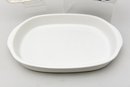 Cordon Bleu Oval Baking Dish, Neuwirth Italian Basketweave Platter And Napkin Holder, Open Weave Bread Basket