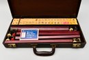 Vintage 1965 National Mah Jongg League Set In Faux Alligator Carrying Case