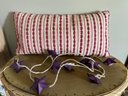 Rectangle Pretty Down Pillow With Purple Star Lights