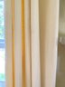 Set Four Cream Linen Curtain Panels