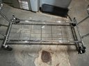 Stainless Steel, Double Bar, Rolling Clothes Rack #1 Of 2