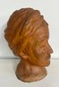 Vintage Handmade Clay Head Sculpture