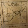 Framed Stonington Map- Repro