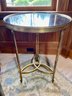 Lillian August Black Marble & Brass Side Table