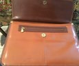 A66. C L Whiting Collection, Two Tone Brown Briefcase, Strap