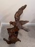 Carved Wooden Flying Seagull Sculpture Floor Statue Mother Nature Art Home Decor 18x36