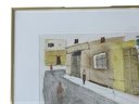 Listed Artist Charles Levier Watercolor 'The Look' (France 1920-2003) 28' X 22' (N)