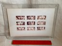 Matted Hollywood Stars 16x12in In Plexiglass Frame Tobacco Cards