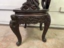 A Vintage Hand Carved Wooden Chinese Dragon Chair