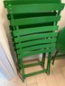 Green Metal Bistro Table And Chairs