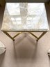 Contemporary Marble Top Side Table