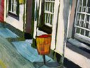 Pat Mayhew Original Signed Oil Painting On Canvas - Chapel Inn, Coggeshall