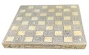 Scrimshaw Carved Checker Board