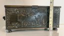 Rare Anno 1219 Bronze Box The Battle Of Lyndanisse Denmark Bronze Casket Box - Iron Art