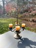 Vintage Brass Candleabra Made In Italy
