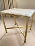 Contemporary Marble Top Side Table