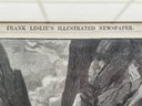 Historic 1884 Leslies Newspaper Etching Framed