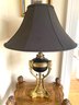 Dramatic French Table Lamp With Black Shade With Chain Pulls (LOC:S1)