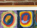 A Wassily Kandinsky (b.1866) Colour Study, Squares With Concentric Rings Framed Poster Art