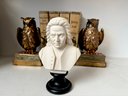 Bach Busk Statue Marble - Made In Italy 1967