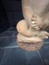 Plaster Baby Statue, Signed