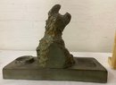 Five Piece Dog Lot- Two Pairs Of Bookends And Inkwell