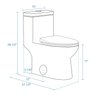 One Piece Dual Flush Toilet (NIB)