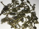 Lot 1 Of 2 - Group Lot Of Over 35 Antique Style Keys - Many Different Sizes And Styles - MANY Uses !!